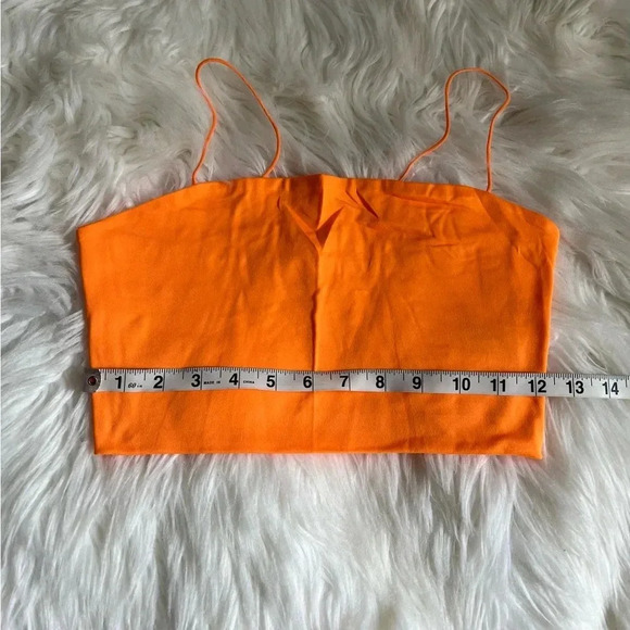 Orange Cropped Tank Size Small - Picture 3 of 4